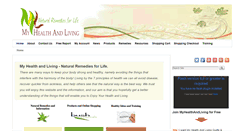 Desktop Screenshot of myhealthandliving.com