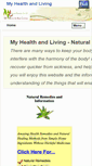 Mobile Screenshot of myhealthandliving.com