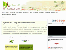 Tablet Screenshot of myhealthandliving.com